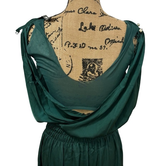 Shebird The Emma One & Done Satin Bra Dress Emerald Green Size 5 Medium/Large - Picture 5 of 9